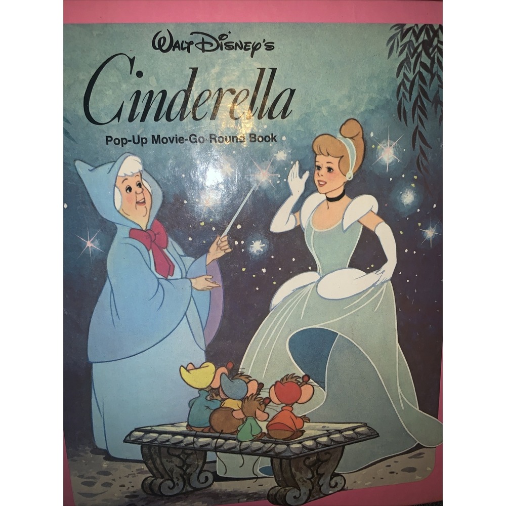 Vintage WALT DISNEY'S CINDERELLA (WINDMILL POP-UP MOVIE-GO-ROUND - Hardcover